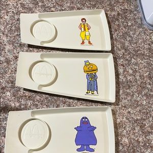 Vintage McDonald’s 80’s plates- set of 3